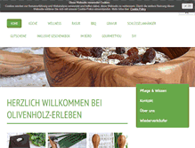 Tablet Screenshot of olivenholz-erleben.com